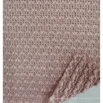 coarser knit looped fabric